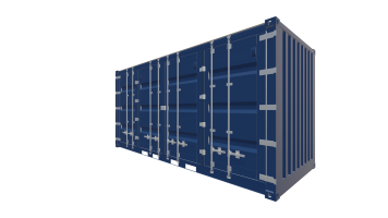 20 Fuß HighCube OpenSide Container - Vorne Rechts Screenshot - Vorne Rechts