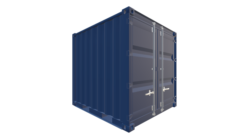 Seecontainer 8 Fuß Container - Screenshot - Vorne Rechts