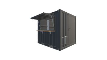 8 Fuß Kiosk Container - Vorne Rechts Screenshot - Vorne Rechts