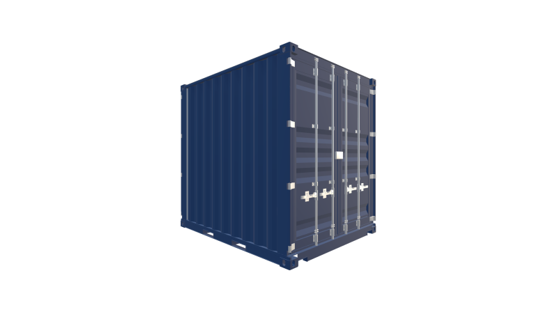 Seecontainer / Seecontainer 10 Fuß HighCube DD - Screenshot - Vorne Rechts