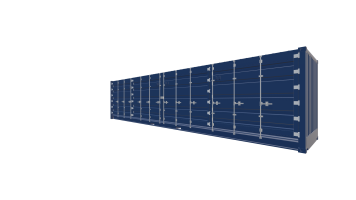40 Fuß HighCube OpenSide Container - Vorne Rechts Screenshot - Vorne Rechts