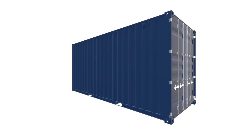 Seecontainer 20 Fuß HighCube Container - Screenshot - Vorne Rechts