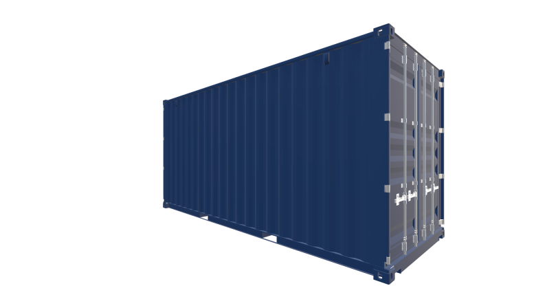 Seecontainer 20 Fuß HighCube DD Container - Screenshot - Vorne Rechts