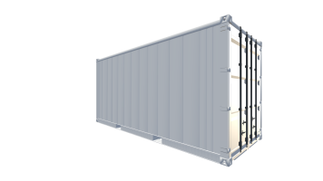 20 Fuß HighCube Kühlcontainer - Vorne Rechts Screenshot - Vorne Rechts