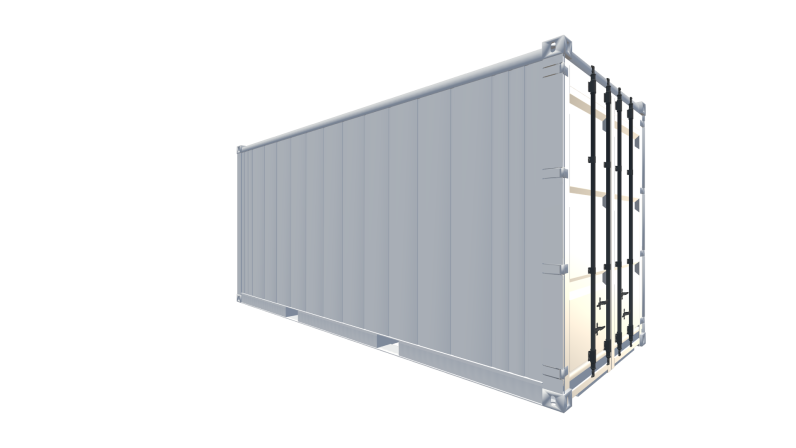 Seecontainer 20 Fuß HighCube Kühlcontainer - Screenshot - Vorne Rechts