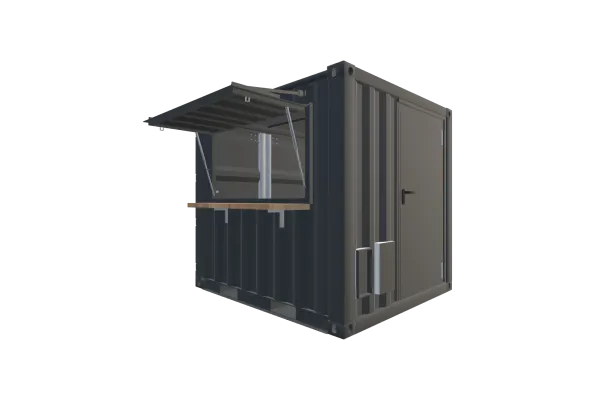 8 Fuß Kiosk Container - Foto Screenshot - Vorne Rechts