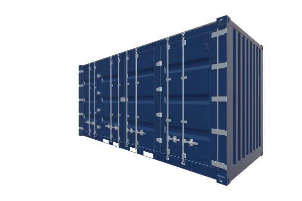 20 Fuß HighCube OpenSide Container - Foto Screenshot - Vorne Rechts