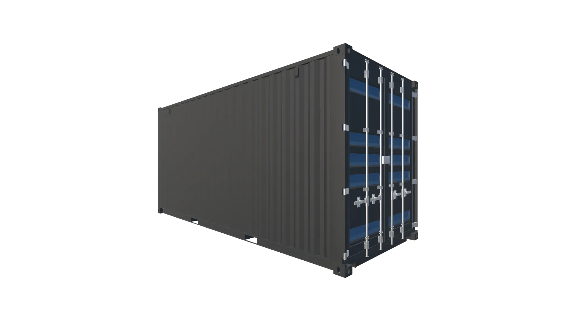 20 Fuß High Cube Container Screenshot - Hinten Links 20 Fuß High Cube Container Screenshot - Hinten Links
