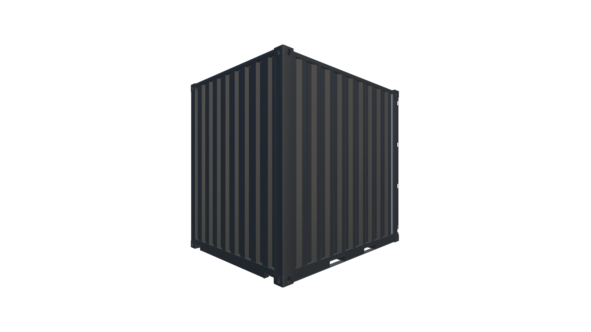 10 Fuß High Cube Container Screenshot - Hinten Rechts