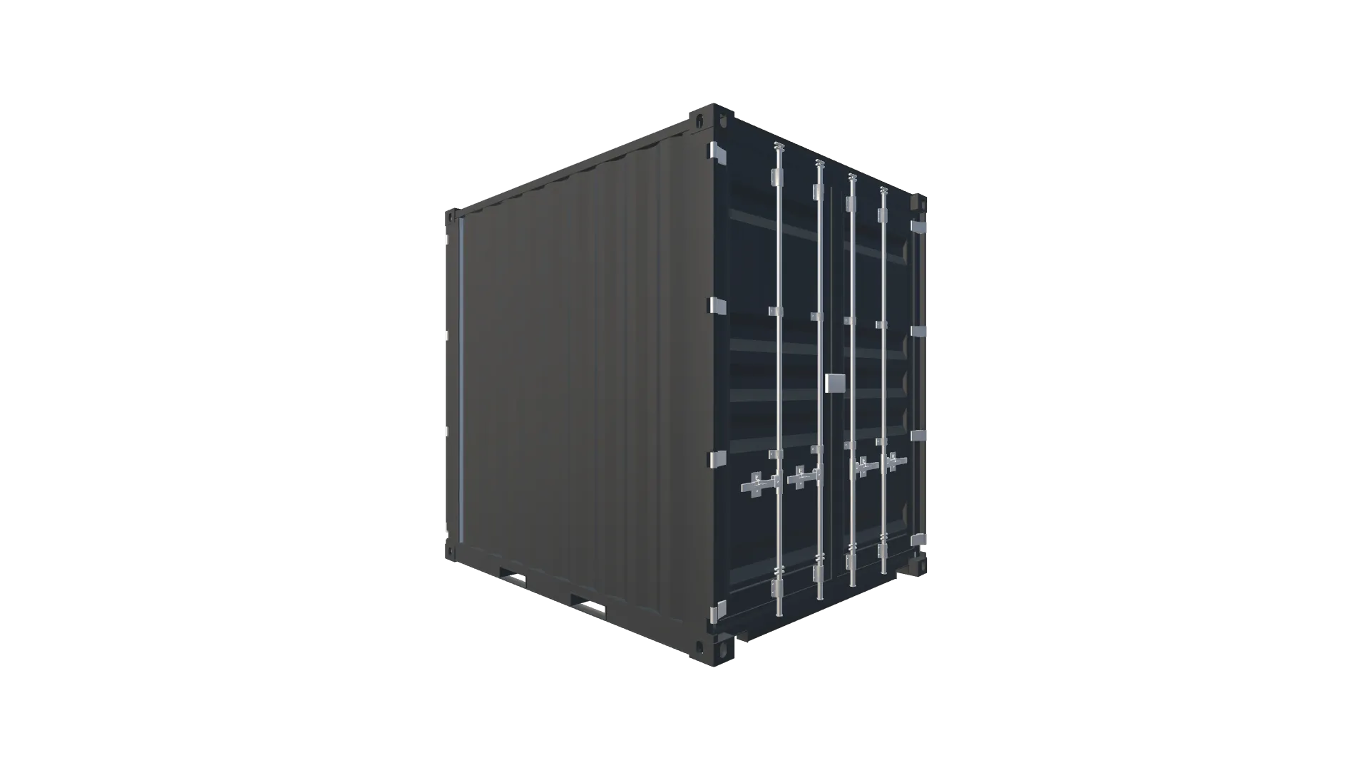 10 Fuß High Cube Double Door Container Screenshot - Hinten Links 10 Fuß High Cube Double Door Container Screenshot - Hinten Links